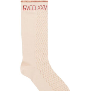 Gucci GVCCI XXV Cotton Knit Socks in Ivory | Luna Bags