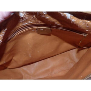 Gucci Vintage Shades Of Brown Leather Canvas Cross Body Bag | Luna Bags