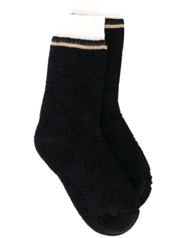 Gucci GG Logo Sponge Socks in Black | Luna Bags