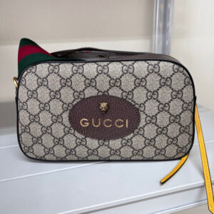 Gucci GG Supreme Neo Vintage Messenger Crossbody Bag,Beige | Luna Bags