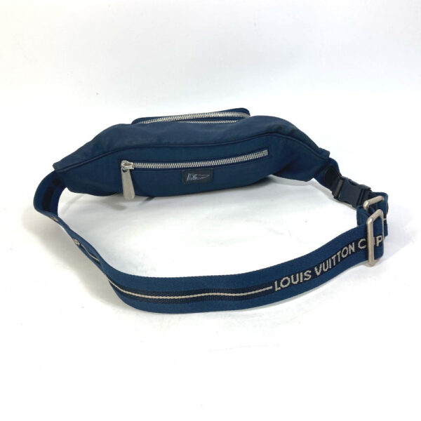 LOUIS VUITTON Sling bag M80706 Nylon canvas blue LV cup Mizenu mens Used | Luna Bags