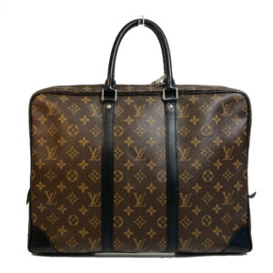 LOUIS VUITTON Briefcase M40225 Monogram canvas Brown Monogram Macasa Port Documan Voyajaj | Luna Bags