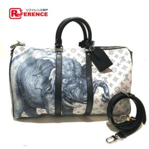 LOUIS VUITTON Boston Duffel bag M54130 Monogram savanna canvas White gray type Monogram savanna Chapman Brothers Keepall 45 | Luna Bags