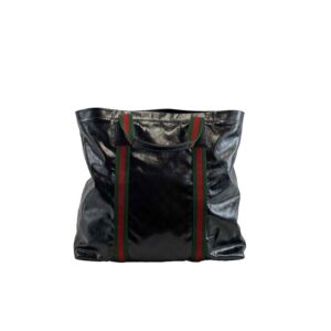GUCCI - GG Crystal Medium Tote - Green/Red Web Grosgrain FULL KIT | Luna Bags