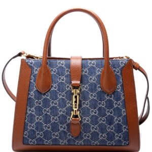 Jackie 1961 Medium Tote New Denim Gucci 649016 | Luna Bags
