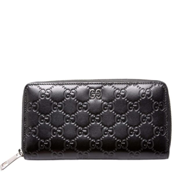Guccissima Zip Around Wallet 473928 | Luna Bags