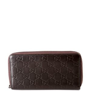 Guccissima Zip Wallet Brown | Luna Bags