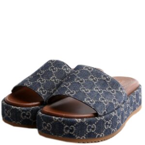 Gucci GG Canvas Platform Slides Size | Luna Bags