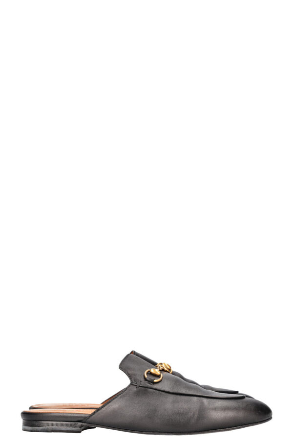 GUCCI Princetown Mules Leather Black | Luna Bags