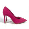 LOUIS VUITTON pumps suede pink LV circle logo High heels 34 1/2 | Luna Bags - Image 3