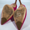 LOUIS VUITTON pumps suede pink LV circle logo High heels 34 1/2 | Luna Bags - Image 8
