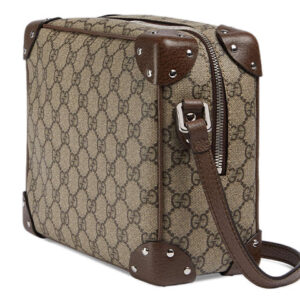 GUCCI Leather Detail Shoulder Bag Beige Ebony 626363-92TDN-8358 | Luna Bags