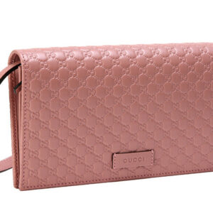 GUCCI Logo Embossing Leather Logo Leather Shoulder Messenger Bag Pink Candy 466507-BMJ1G-5806 | Luna Bags
