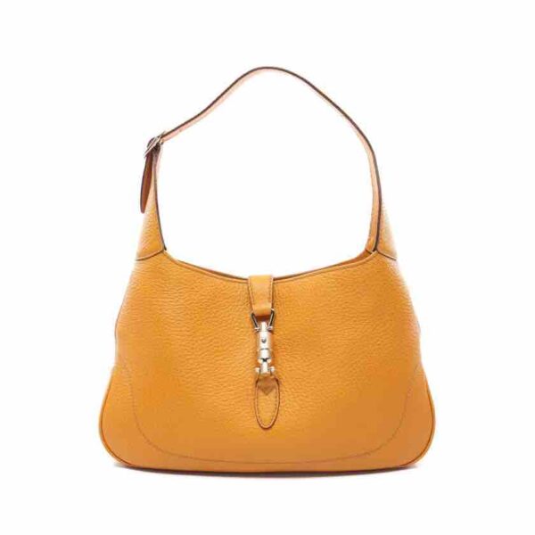 Gucci Jackie Leather Shoulder Bag, Yellow Leather | Luna Bags