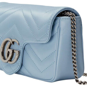 Gucci GG Marmont Super Mini Bag 'Pastel Blue' 476433-DTDCP-4928 | Luna Bags