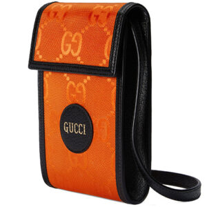 GUCCI Off The Grid OTG Environmental Friendly Series Logo Leather Logo Nylon Shoulder Messenger Bag Mini Unisex / Orange / Black 625599-H9HAN-7560 | Luna Bags