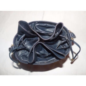Gucci Blue Micro Guccissima Print Leather Bucket Bag w red/blue stripe | Luna Bags