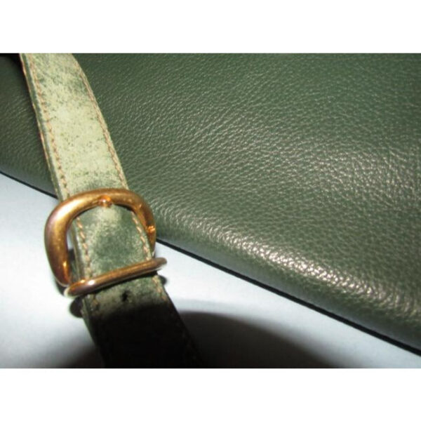 Gucci Vintage Forest Green Leather Hobo Bag | Luna Bags