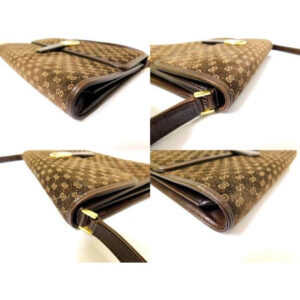 Gucci Clutch Micro Guccissima Print Suedeleather Two Way Style Clutchshoulder Brown Suede Shoulder B | Luna Bags