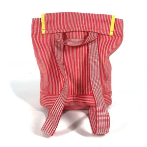 HERMES Backpack canvas Red Shuval horse Horse Stripe Caval | Luna Bags