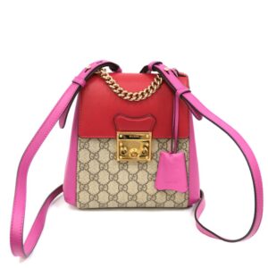 Gucci Handbag 2WAY Bag Shoulder Padlock GC Small Red Ladies | Luna Bags