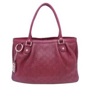 Gucci shoulder bag sima burgundy leather tote 296835 | Luna Bags