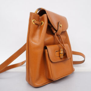 Gucci  Bamboo Rucksack 003 1705 0030 Women's Leather Backpack Brown | Luna Bags