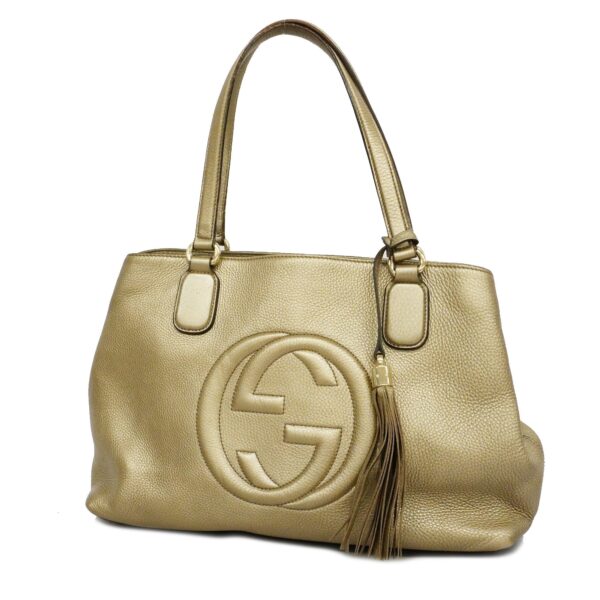 Gucci Soho Shoulder Bag 308363 Women's Leather Handbag,Shoulder Bag,Tote | Luna Bags