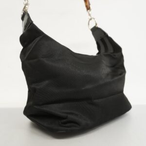 GUCCI  Bamboo Shoulder Bag 000 1998 0531 Women's Nylon Shoulder Bag Black | Luna Bags