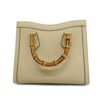 GUCCI  Bamboo Diana 660195 Women's Leather Handbag,Shoulder Bag Grayish | Luna Bags - Image 14