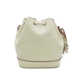 Louis Vuitton Noe BB Shoulder Bag White Blanc Suhali leather M42612 | Luna Bags
