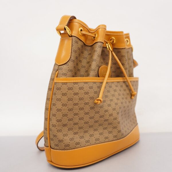 GUCCI  Micro GG 001 165 0937 Women's PVC,Leather Shoulder Bag Beige | Luna Bags