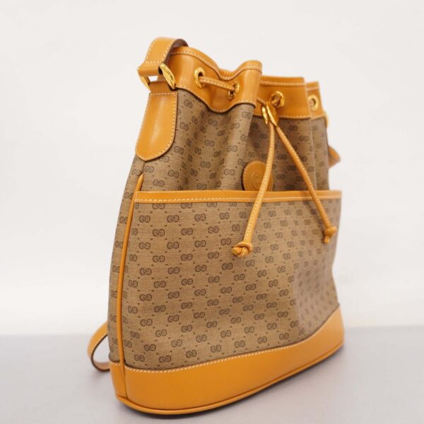 GUCCI  Micro GG 001 165 0937 Women's PVC,Leather Shoulder Bag Beige | Luna Bags