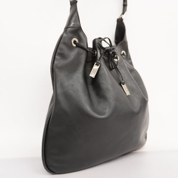 Gucci  Bamboo Shoulder Bag 001 4006 Women's Leather Shoulder Bag Black | Luna Bags