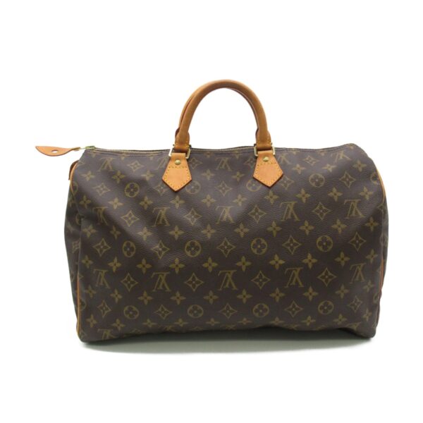 LOUIS VUITTON Speedy 35 handbag Brown Monogram PVC coated canvas M41524 | Luna Bags