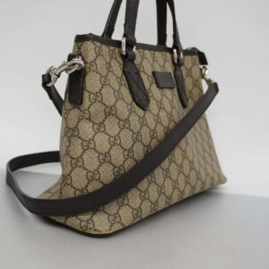 GUCCIAuth  2way Bag 429019 Women's GG Supreme,Leather Handbag,Shoulder Bag Beige | Luna Bags