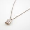 LOUIS VUITTON Q93559 Pandant Flockit Necklace Silver Women's | Luna Bags - Image 10