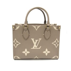 Louis Vuitton On the Go PM Beige Turtle claim Monogram empreinte leather M45779 | Luna Bags