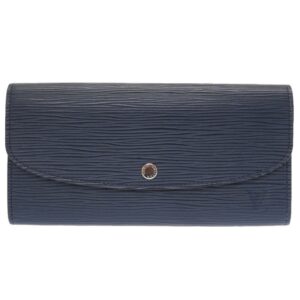 Louis Vuitton Epi Portefeuille Emily M60854 Leather Andigo Blue Long Wallet | Luna Bags