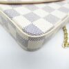 LOUIS VUITTON Pochette Felice White Damier Azur leather N40491 | Luna Bags - Image 9