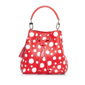 LOUIS VUITTON Neonoe BB x Yayoi Kusama Polka Dot Handbag Shoulder Bag M46413 Red White Leather Women's | Luna Bags