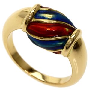 Gucci Enamel Ring K18 Yellow Gold Ladies Gucci | Luna Bags