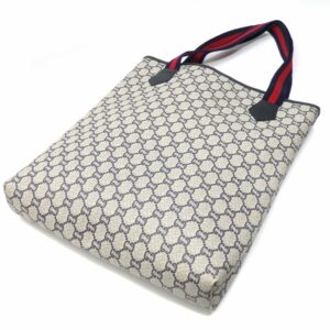 Gucci Tote Bag Gucci Plus Ladies Gray PVC Leather Old | Luna Bags