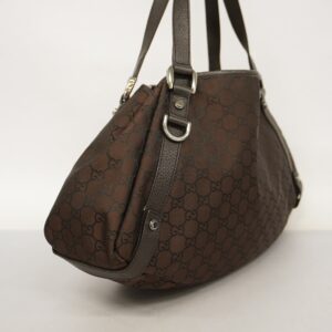 GUCCI  Shoulder Bag GG Nylon 143743 Women's Nylon Brown | Luna Bags