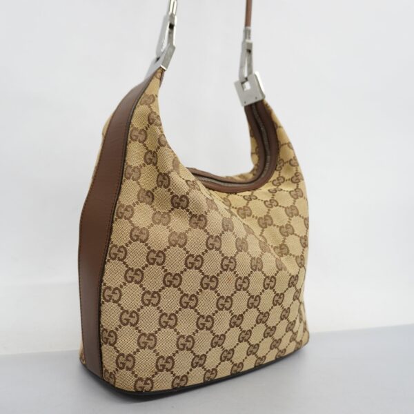 GUCCI  Shoulder Bag 001 3814 GG Canvas,Leather Shoulder Bag Beige,Brown | Luna Bags
