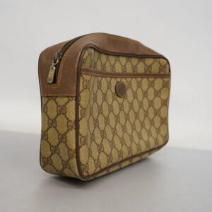 GUCCI  Clutch Bag 89.01.044 Women's GG Supreme Clutch Bag Beige,Brown | Luna Bags