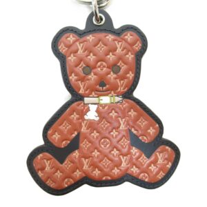 LOUIS VUITTON Portocre Christmas Keychain Brown leather MO0342 | Luna Bags