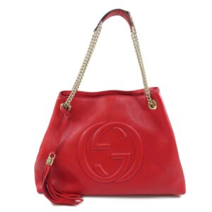 Gucci 536196 Soho Interlocking G Tote Bag Calf Ladies GUCCI | Luna Bags