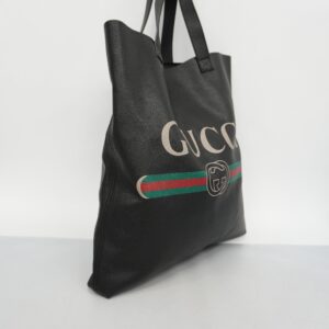 GUCCIAuth  Tote Bag 572768 Men's Undefined,Leather Tote Bag Black | Luna Bags