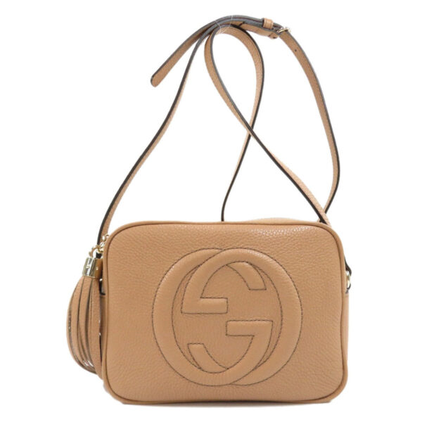 Gucci 308364 Soho Interlocking G Shoulder Bag Calf Ladies | Luna Bags